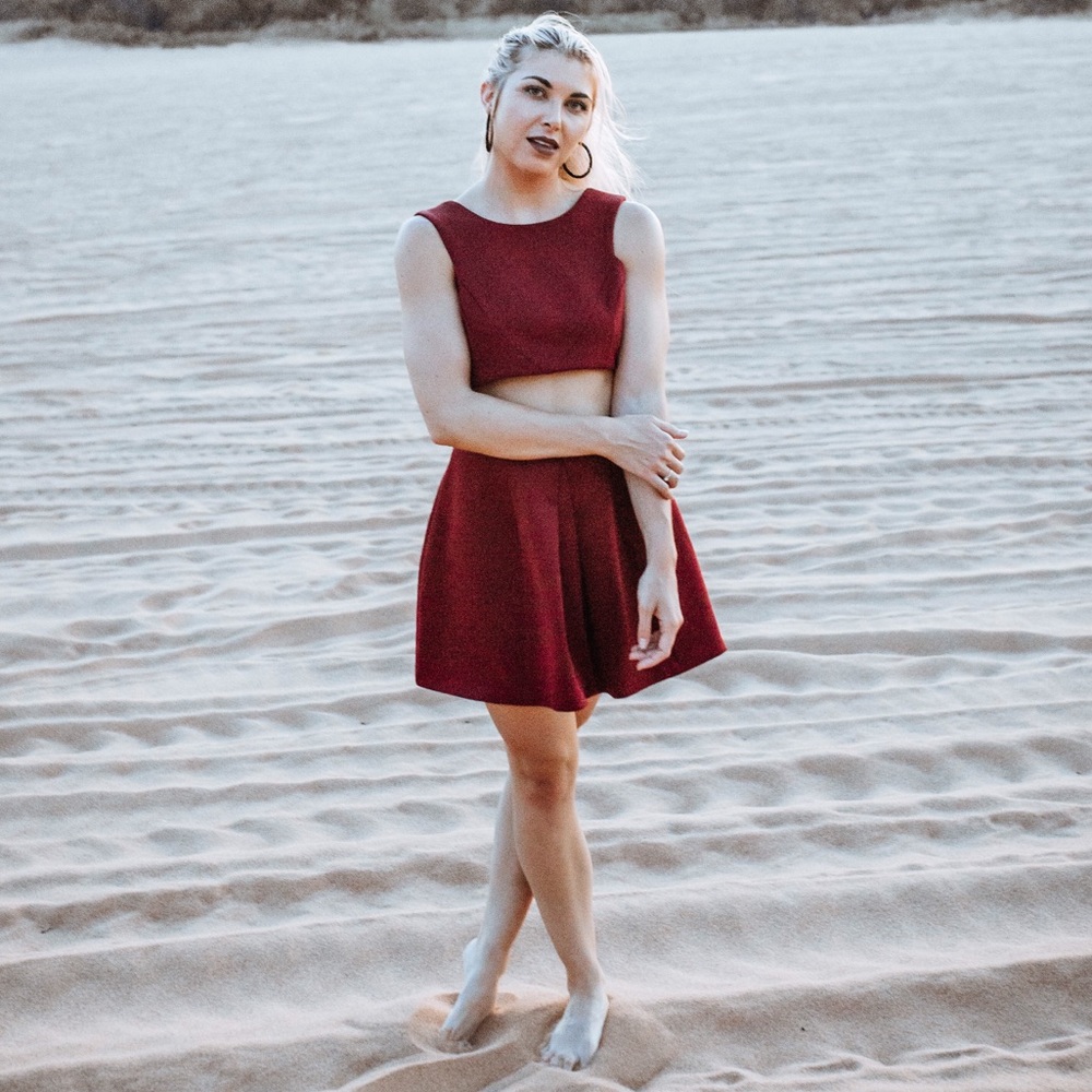 ♥️Maroon ♥️ 2 Piece set by L’atiste Size Medium